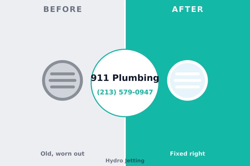 Before and after: plumbing repair Waukomis, OK